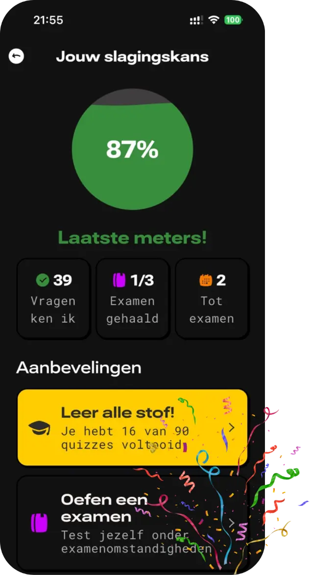 Voorbeeld examenvraag